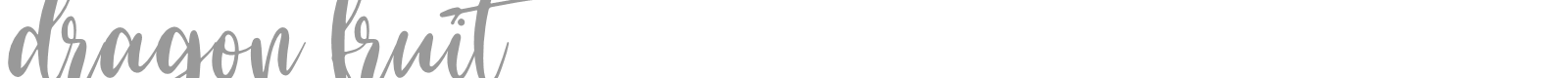 Dragon Fruit font preview